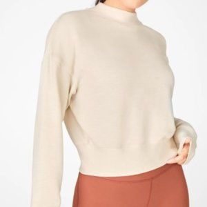 Fabletics Set Luna Pullover and Kessler High Waisted Strappy 7/8 Leggings